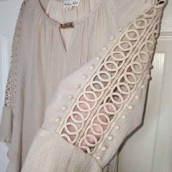 Indigo Rose Women S Vanilla Girl Coastal Crochet Lace Dress NEW NWT - Picture 9 of 16